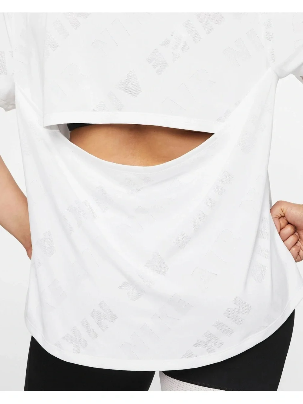 Nike Air Dri-FIT White Open Back Training Top 3X